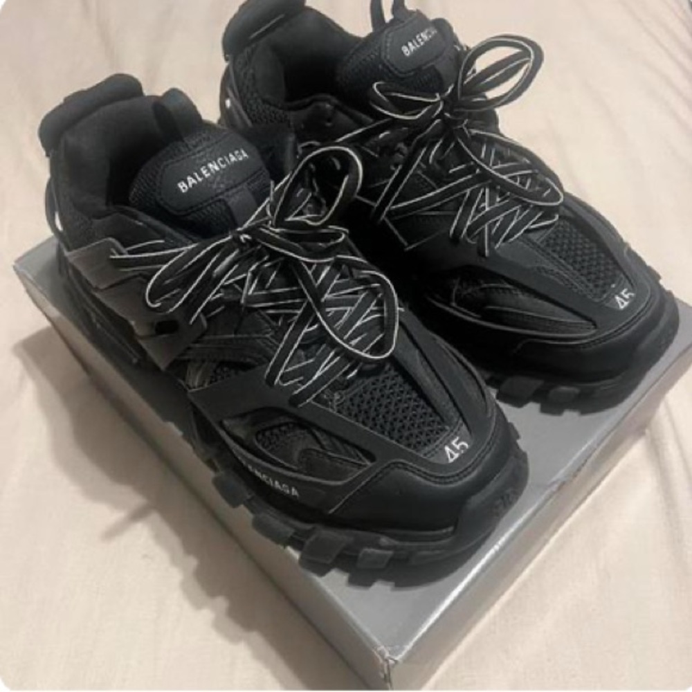 These all black Balenciaga track are for sell and it is multiple pair